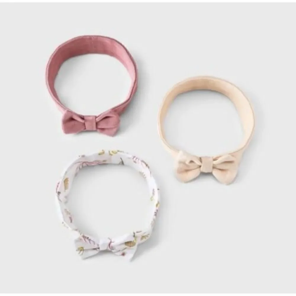NWT CLOUD ISLAND 3-Pack Prairie Head Wraps Size Newborn.